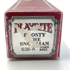 FROSTY THE SNOWMAN,   Play-rite player piano roll. 638-A